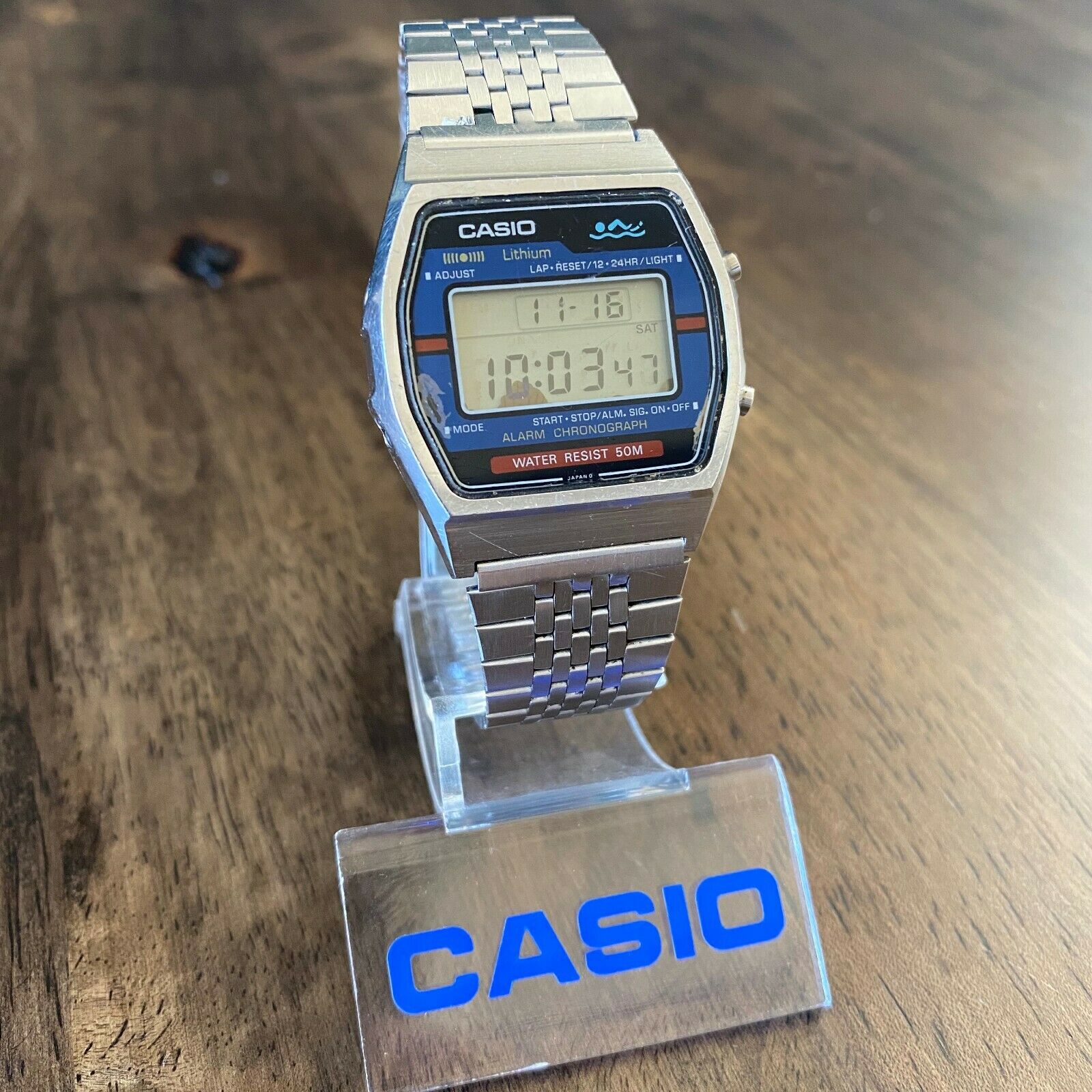 RARE Vintage 1981 Casio W-30 Marlin Swimmer Diver Watch Module 152