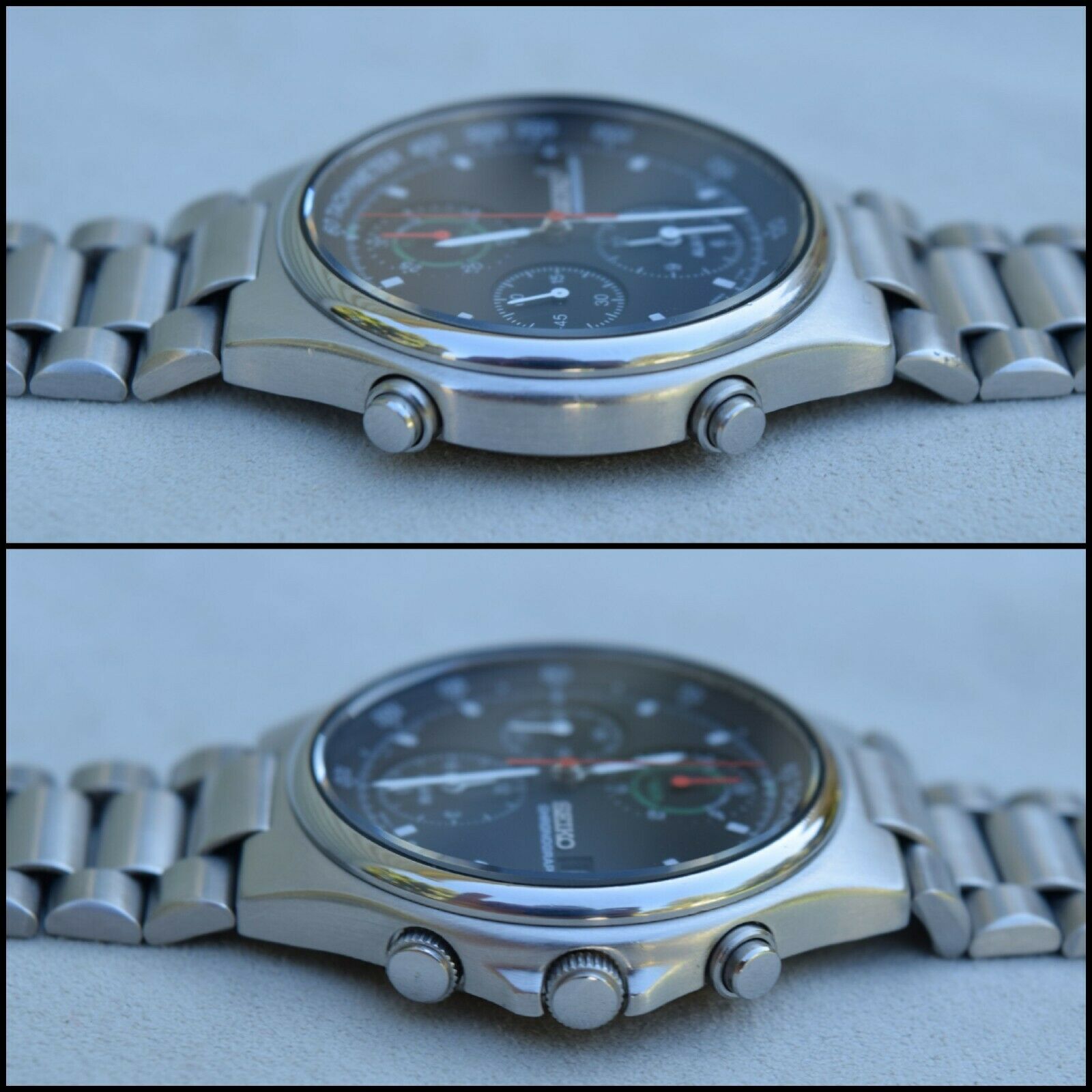 Serviced Vintage Seiko 7T42-6A10 SpeedMaster Chronograph Watch