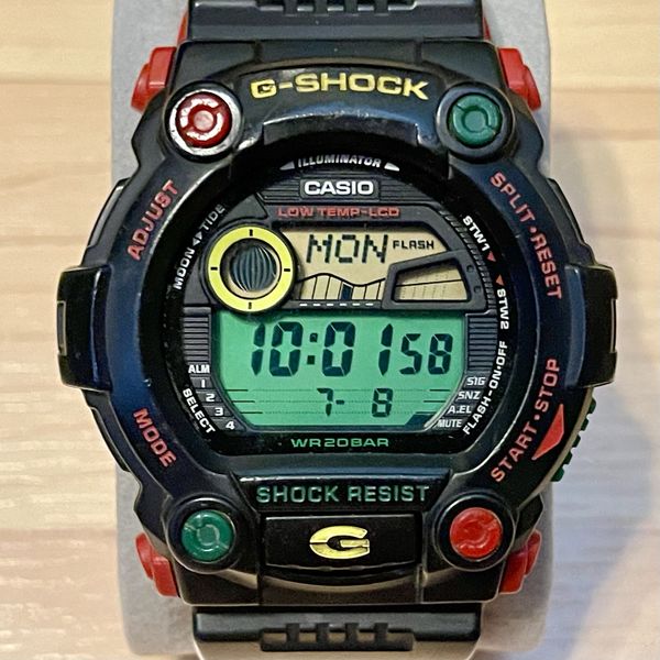 WTS] Casio G-Shock G-7900RF-1 Jamaica Rasta Tide Moon Graph