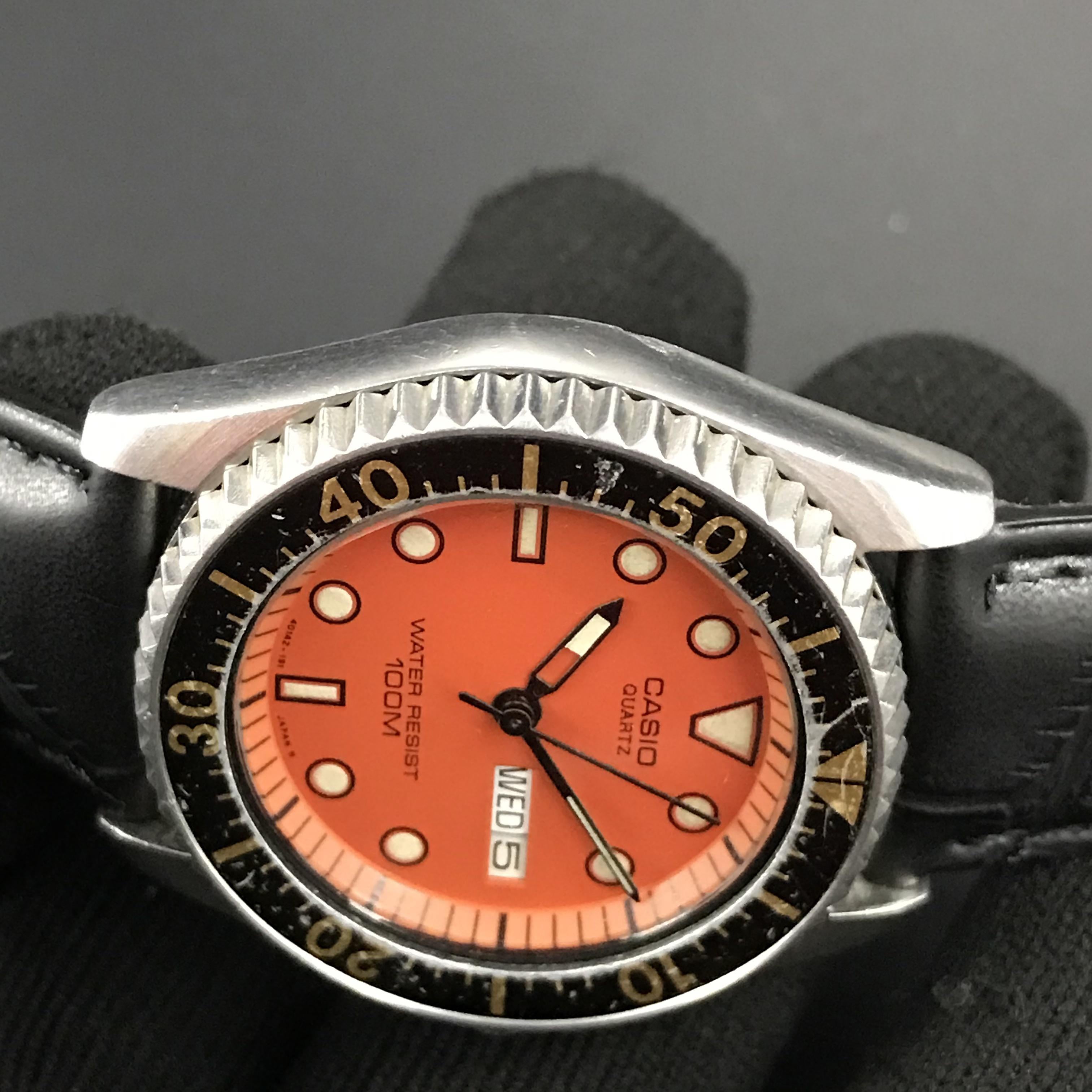 WTS] Rare!!! Vintage Casio MQ-550 (Orange Dial ????) Sports