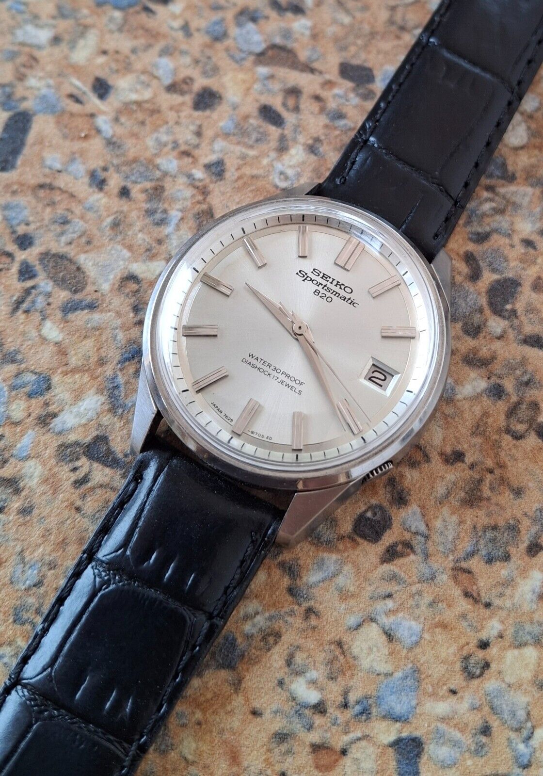 Vintage Seiko Sportsmatic Calendar 820 17 Jewels 7625 8070 January