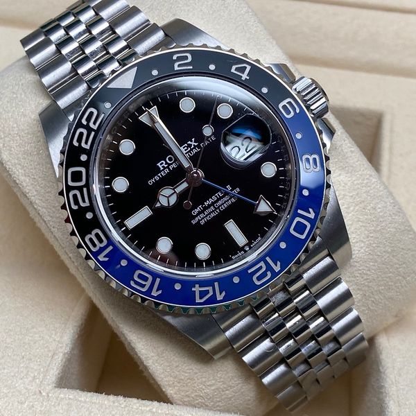 FS Rolex GMT Master II ref 126710 BLNR Batman Jubilee 2019 Complete
