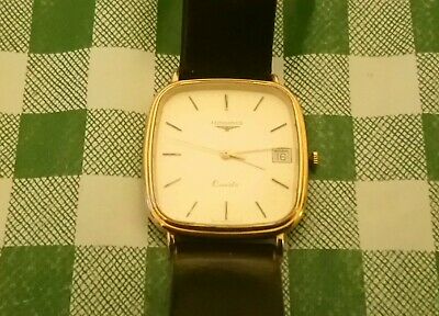 VINTAGE 1985 LONGINES QUARTZ MENS WRISTWATCH 970 SWISS 6378