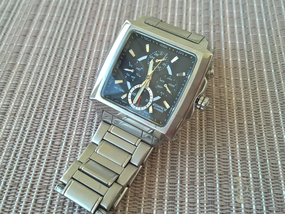 Casio EDIFICE EF-324 modul 3745 Stainless Steel quartz Herrenuhr