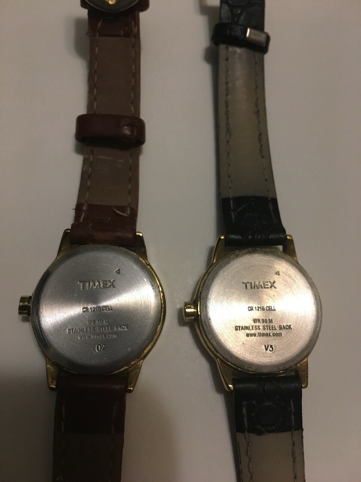 timex cr1216 cell wr30m stainless steel back