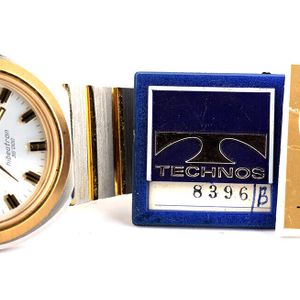 Vintage TECHNOS Automatic HIBEATRON 36,000 Wristwatch NOS with