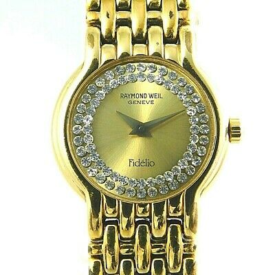 RAYMOND WEIL Fidelio 3722 18K GOLD ELECTROPLATED WOMEN'S VINTAGE