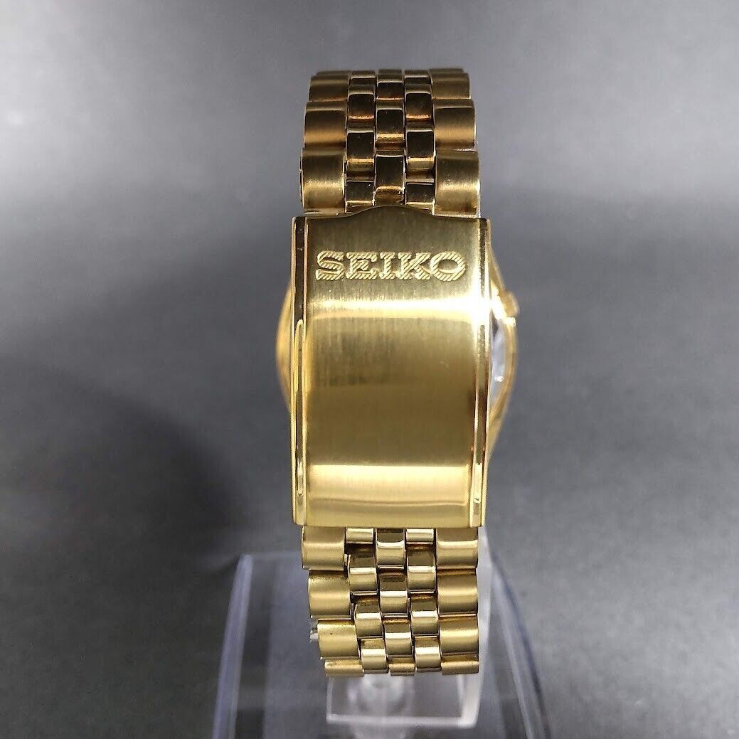Seiko 7S26-0500 SNXZ16 Gold Black Rare Automatic Men's Watch(Near