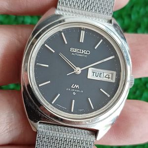 楽*7様 SEIKOＬＭ25JEWELS 5606ー7140 NICE VINTAGE SEIKO LM 5606-7140 BLUE DIAL AUTOMATIC 25