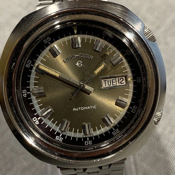 VINTAGE LORD ELGIN UFO COMPRESSOR DIVER S WATCH AUTOMATIC CAL ETA 2630 WatchCharts Marketplace