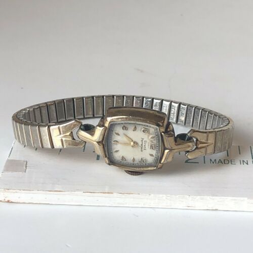 Vintage Girard Perregaux Ladies Watch 10K Gold Filled Stretch Band