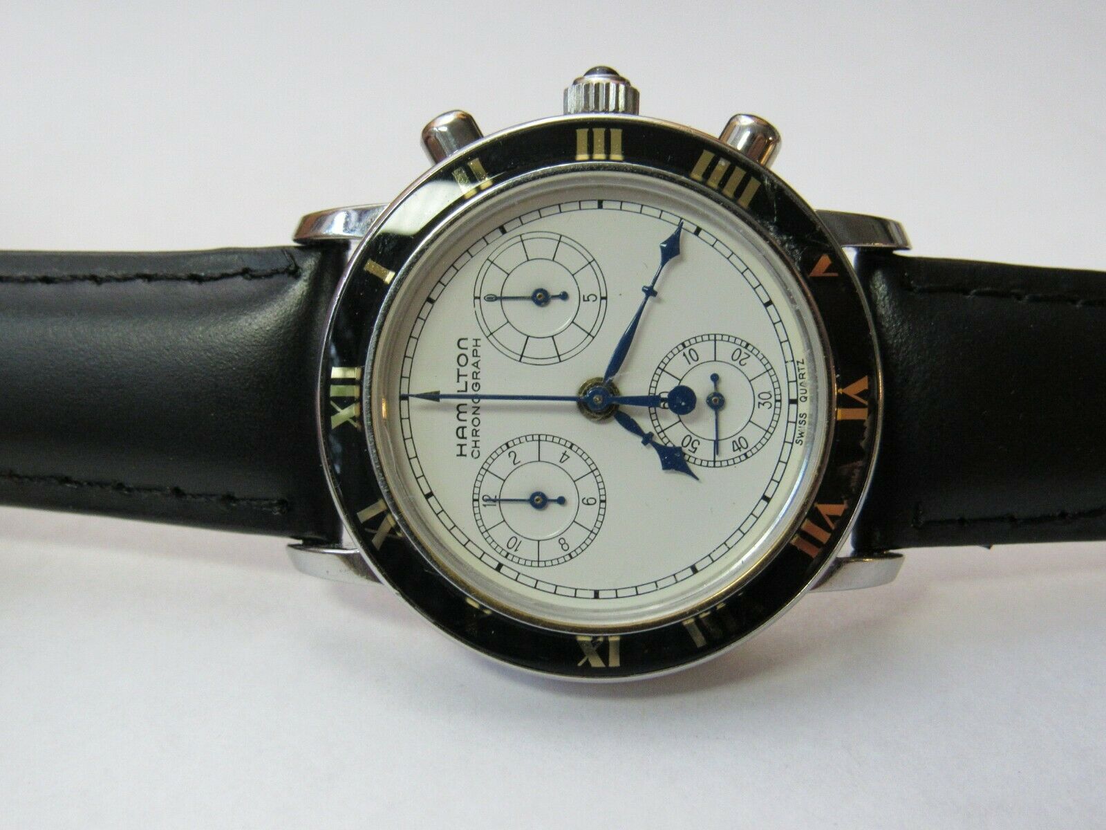 RARE HAMILTON PIPING ROCK 1980s 8806 1/10th CHRONOGRAPH MENS 