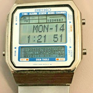 Vintage Seiko Sign Table Memory Databank Data Bank LCD Digital Watch D409- 5009 | WatchCharts