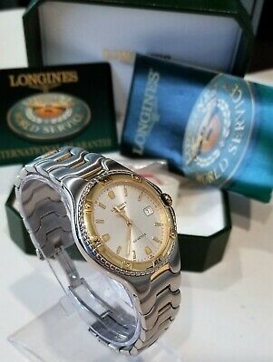 Gents Longines 100 Meters Stainless Steel Two Tone Bracelet Watch