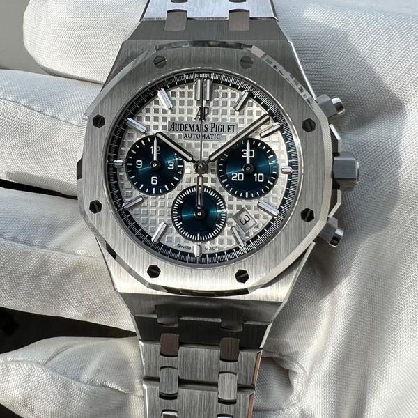 FS: Audemars Piguet 26315st silver with blue subdials. Complete / Mint ...