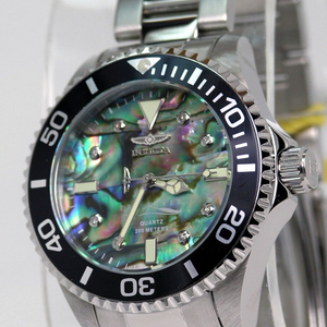 Invicta Womens Pro shops Diver Diamond Abalone