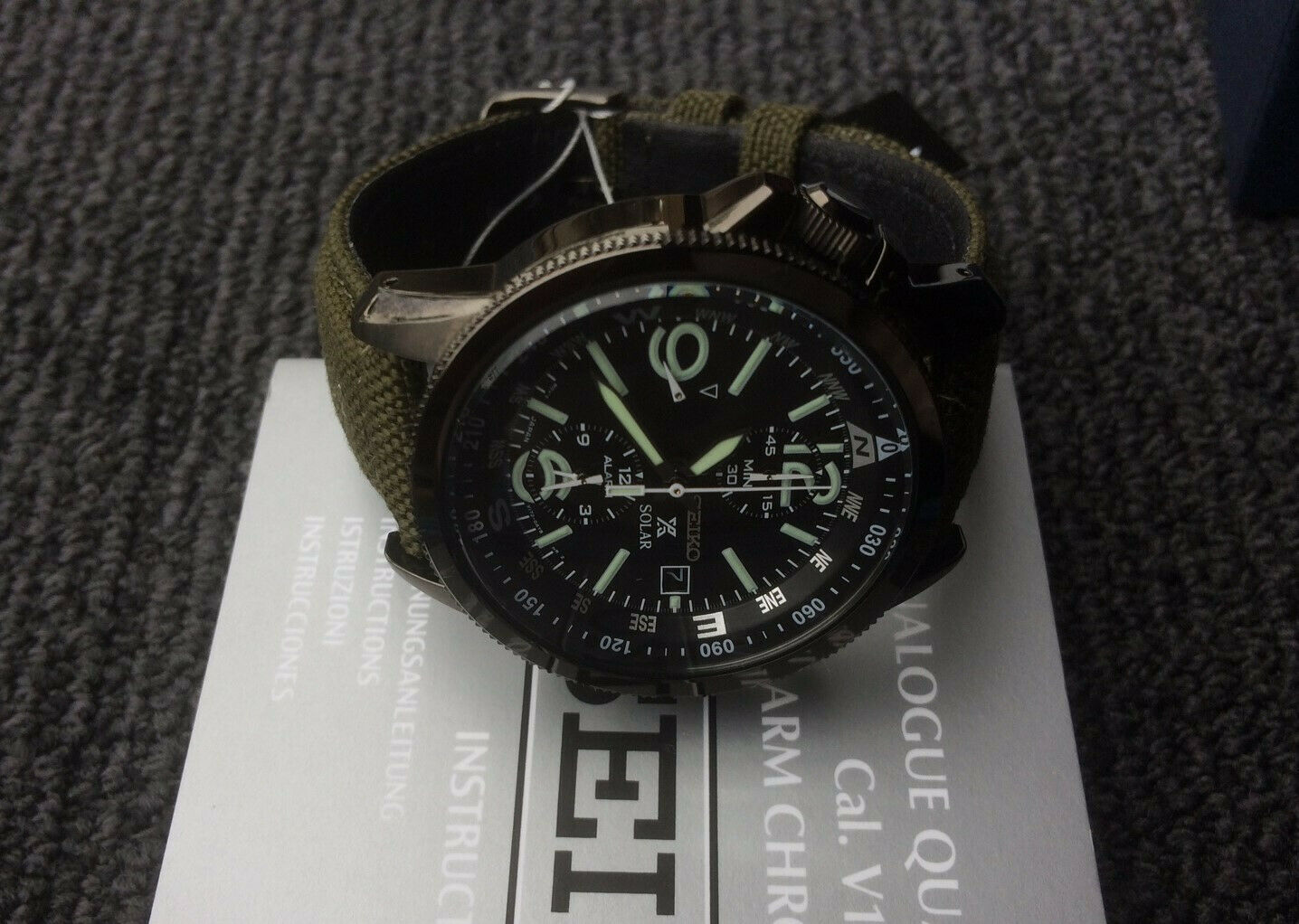 SSC295P1 Prospex Men's Military Compass Chronograph 100m WR | WatchCharts