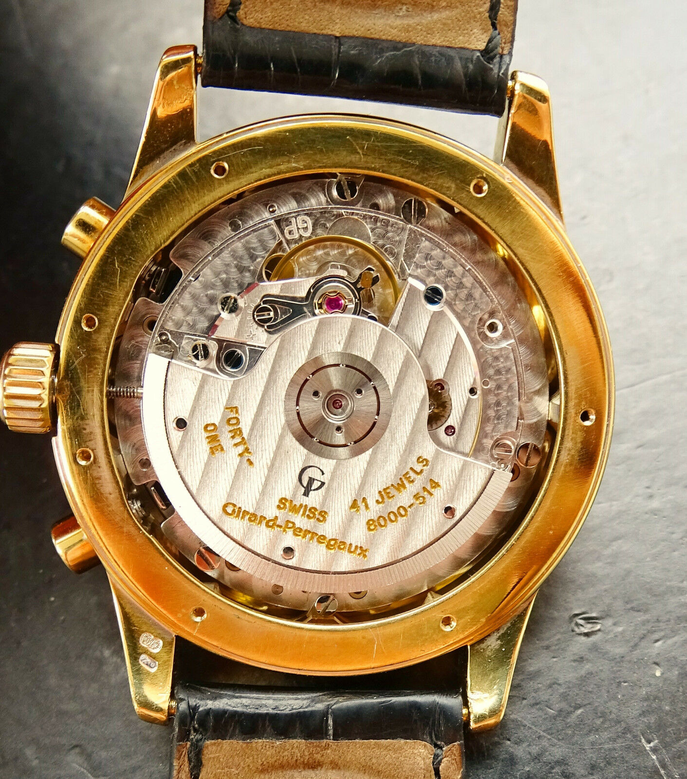 Girard Perregaux Olimpico 1992 Gelb Gold 18K 750 Automatik