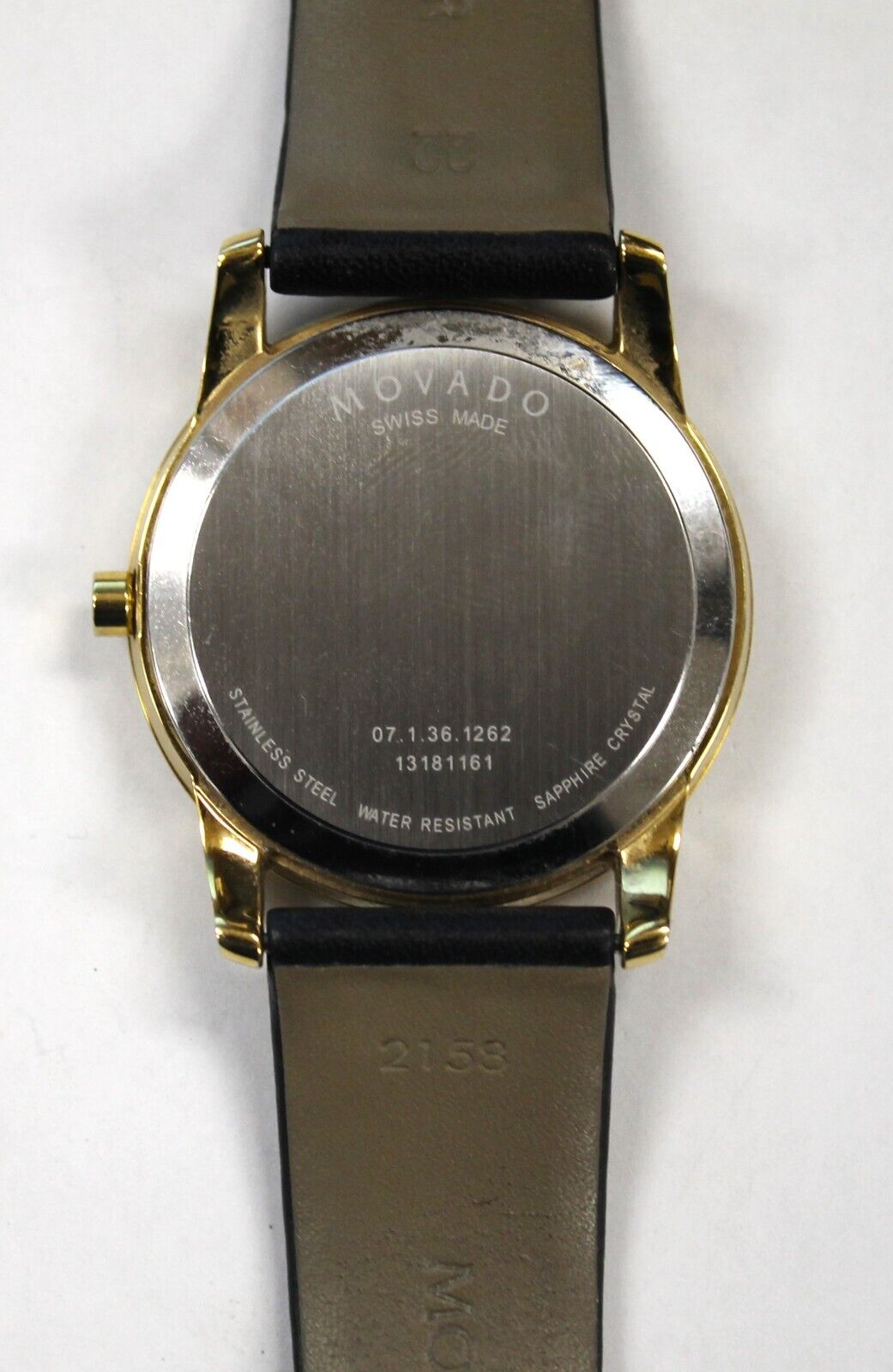 MOVADO MUSEUM BLACK DIAL LEATHER STRAP GOLD TONE WATCH MO.07.1.36.1262 WatchCharts Marketplace