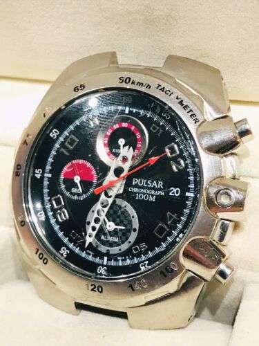 Mens Pulsar Seiko Divers Watch 7T62-X136 Chronograph 100m