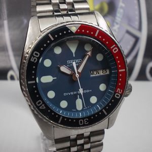 SEIKO SCUBA DIVERS SKX013 AUTO MIDSIZE WATCH 7S26-0030, BLUE/PEPSI