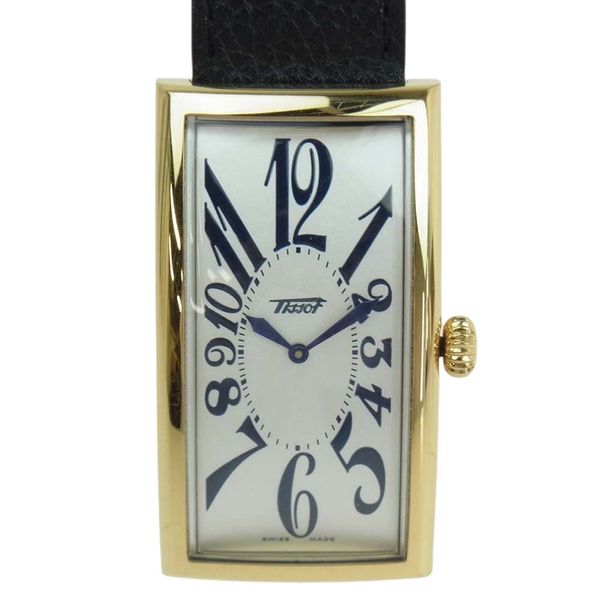 Tissot Tissot Watch Swiss Watch Z181 Ss Banana Watch Rectangular Quartz Watch Wristwatch Black 9693