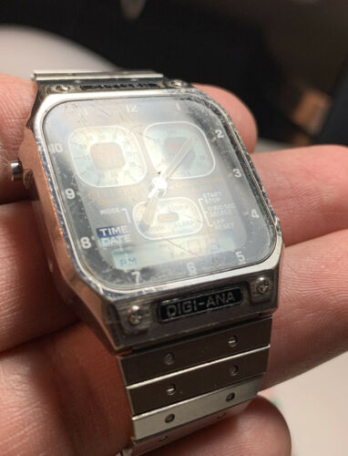 Vintage Citizen Digi Ana Robot Face Jet Boy Japan Full