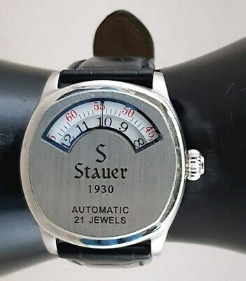 Stauer Men's 1930 Dashtronic 21 Jewels Jump Hour Automatic 2024 Watch