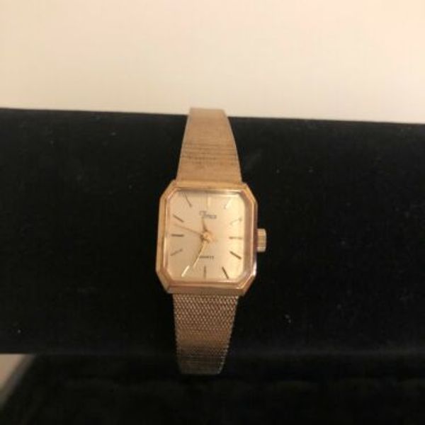 Vintage TIMEX Women's T Cell 37 Gold Tone Watch | WatchCharts