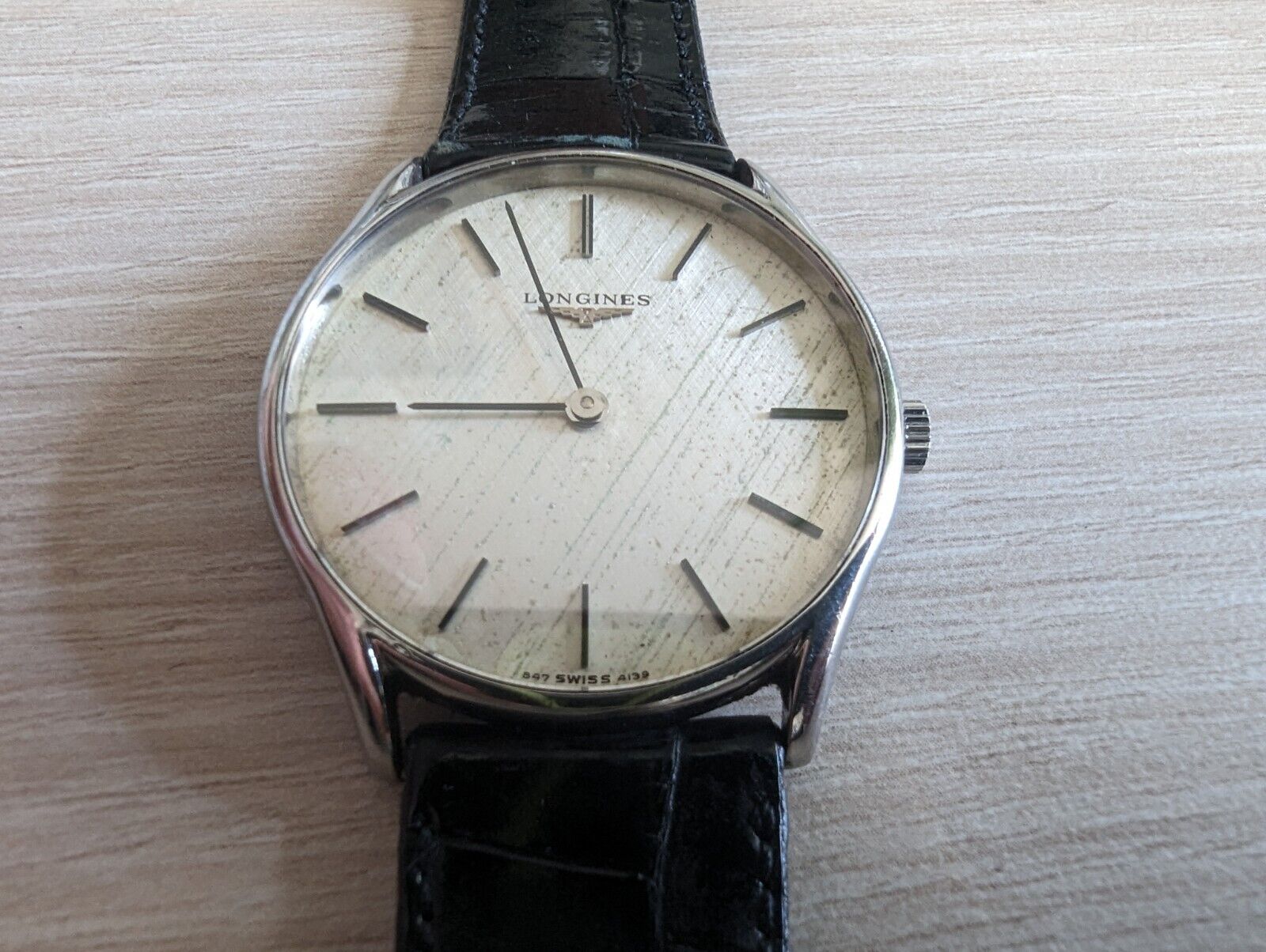 Vintage Longines 847 4139 White Hand Winding Excellent Running