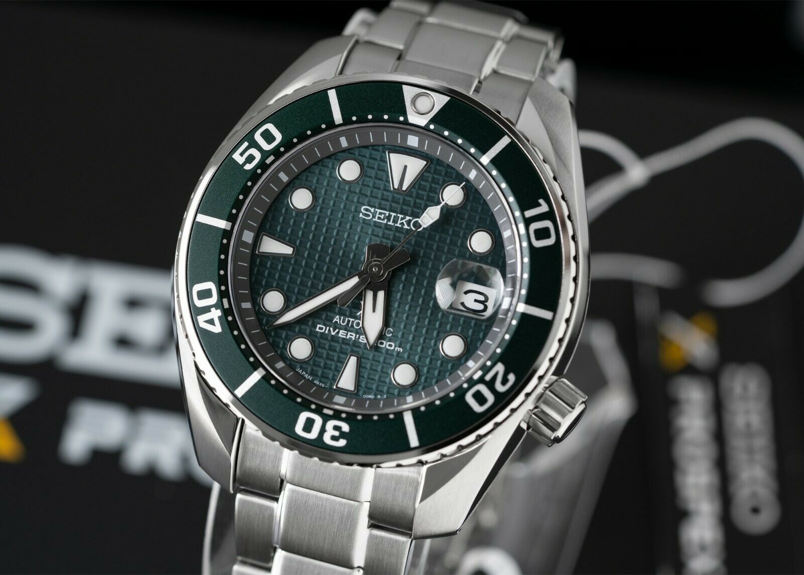 New Seiko Prospex SPB177 Sumo Diver Ice Green Dial Automatic Men's Watch  200M | WatchCharts