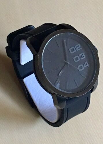 Diesel DZ 1446 Black Silicone Strap Men s Watch 46 mm For Parts