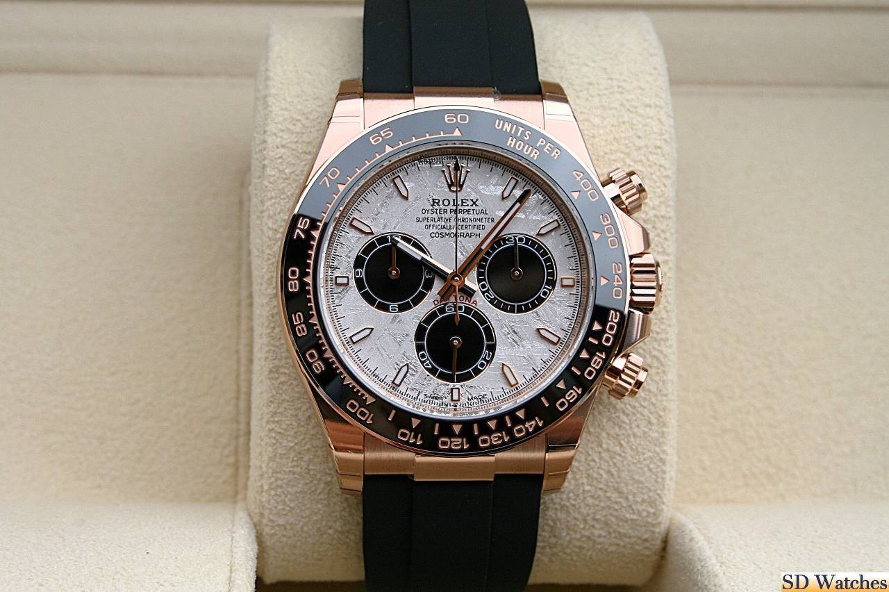 ⚠️RRT86⚠️ FS: Rolex 126515 Daytona Meteorite Dial OysterFlex Rose Gold NIB