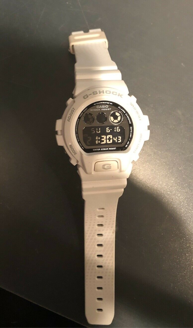 Casio G-Shock DW6900NB-7 Men's White Sport Watch | WatchCharts