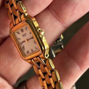 RUNS GREAT! Superb Clean Vintage 1990s SEIKO 'Panthere' Tank