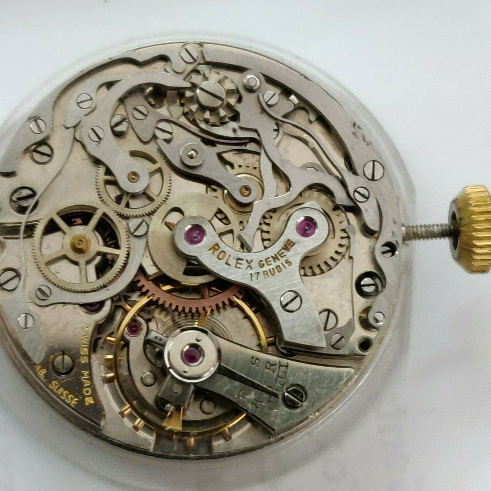 Vintage Rolex chronograph movement valjoux 23 22 dial hands