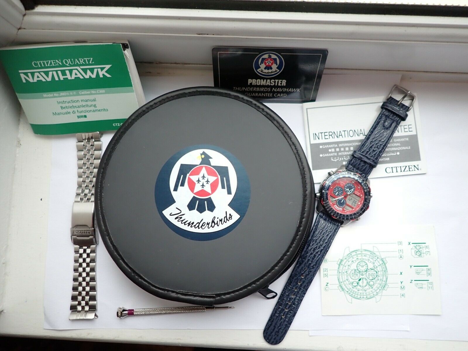 THUNDERBIRDS CITIZEN PROMASTER NAVIHAWK C300-Q01709 FULL SET