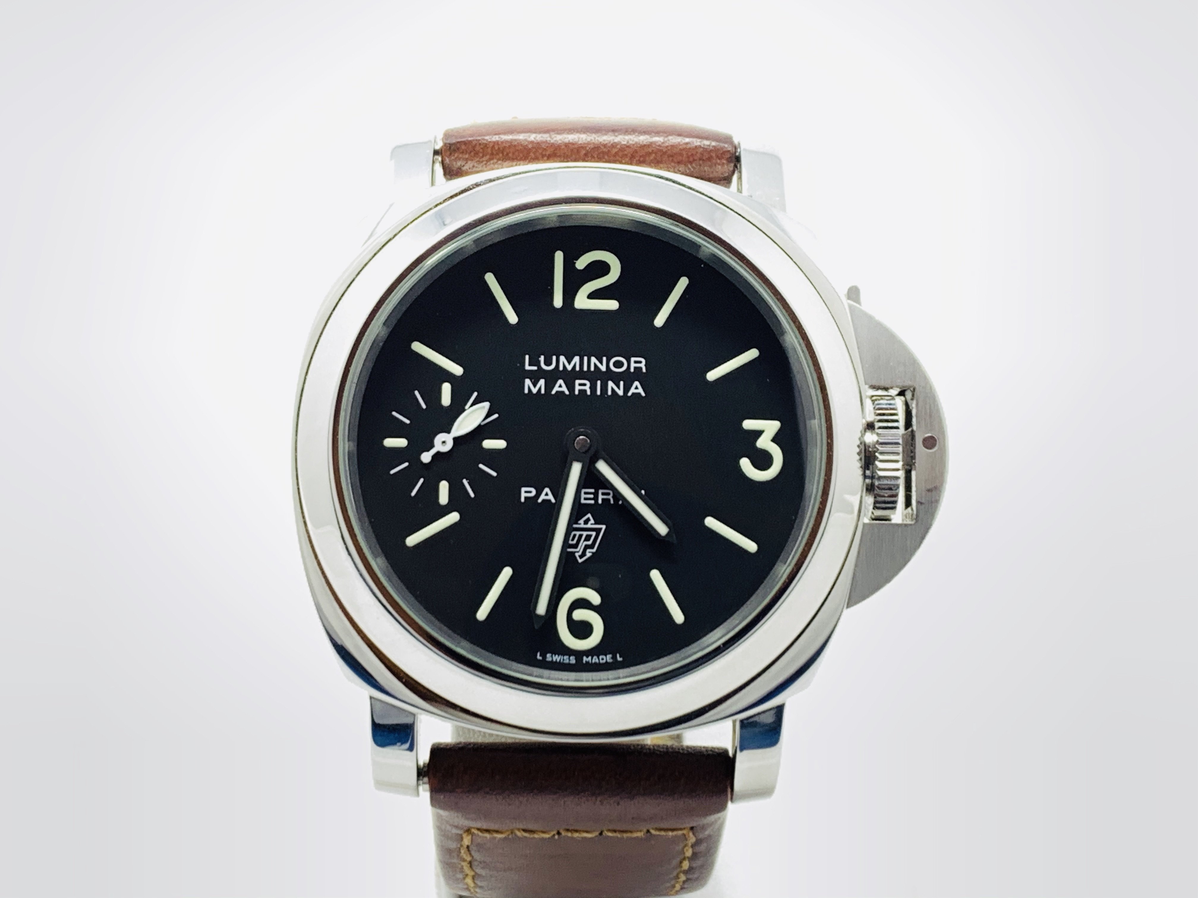 FS Panerai Luminor Marina Logo Acciaio PAM 005 Watch with Extra