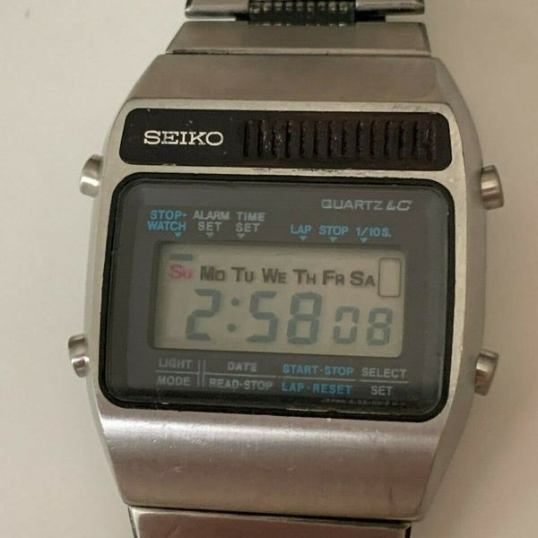 Nice* Vintage Seiko Quartz LCD Digital A159-5019-G Watch | WatchCharts