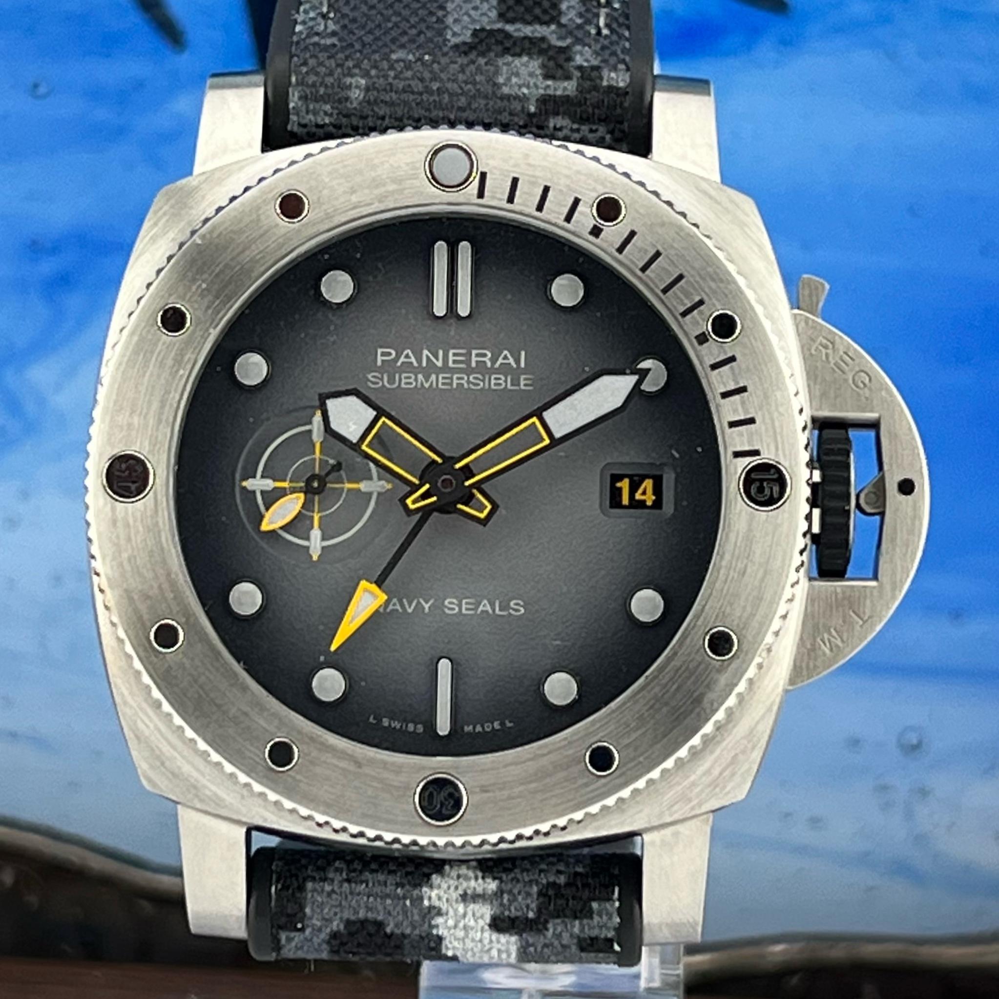 Fs Panerai Pam Navy Seal Limited Mm Submersible Gmt