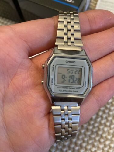 Casio Digital Watch Module No. 3284 Stainless Steel Silver Working WatchCharts Marketplace