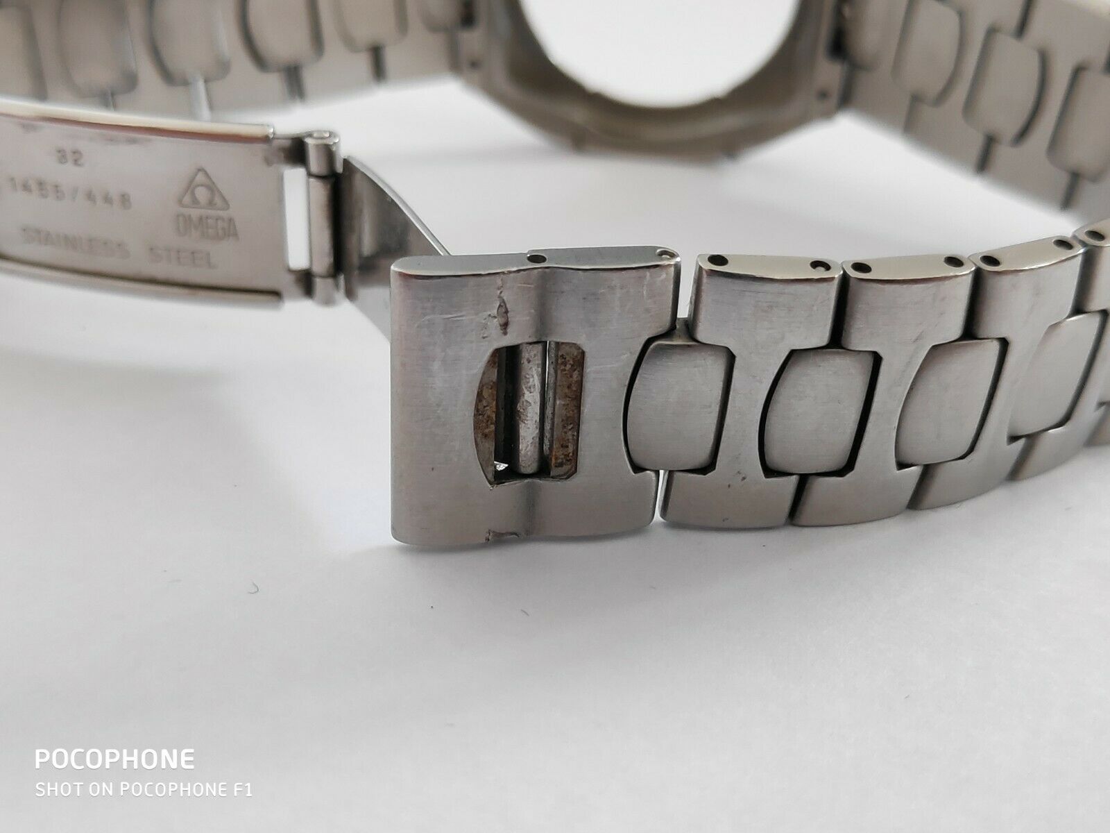 VINTAGE OMEGA 1455/448 SEAMASTER BRACELET&CASE PARTSRARE