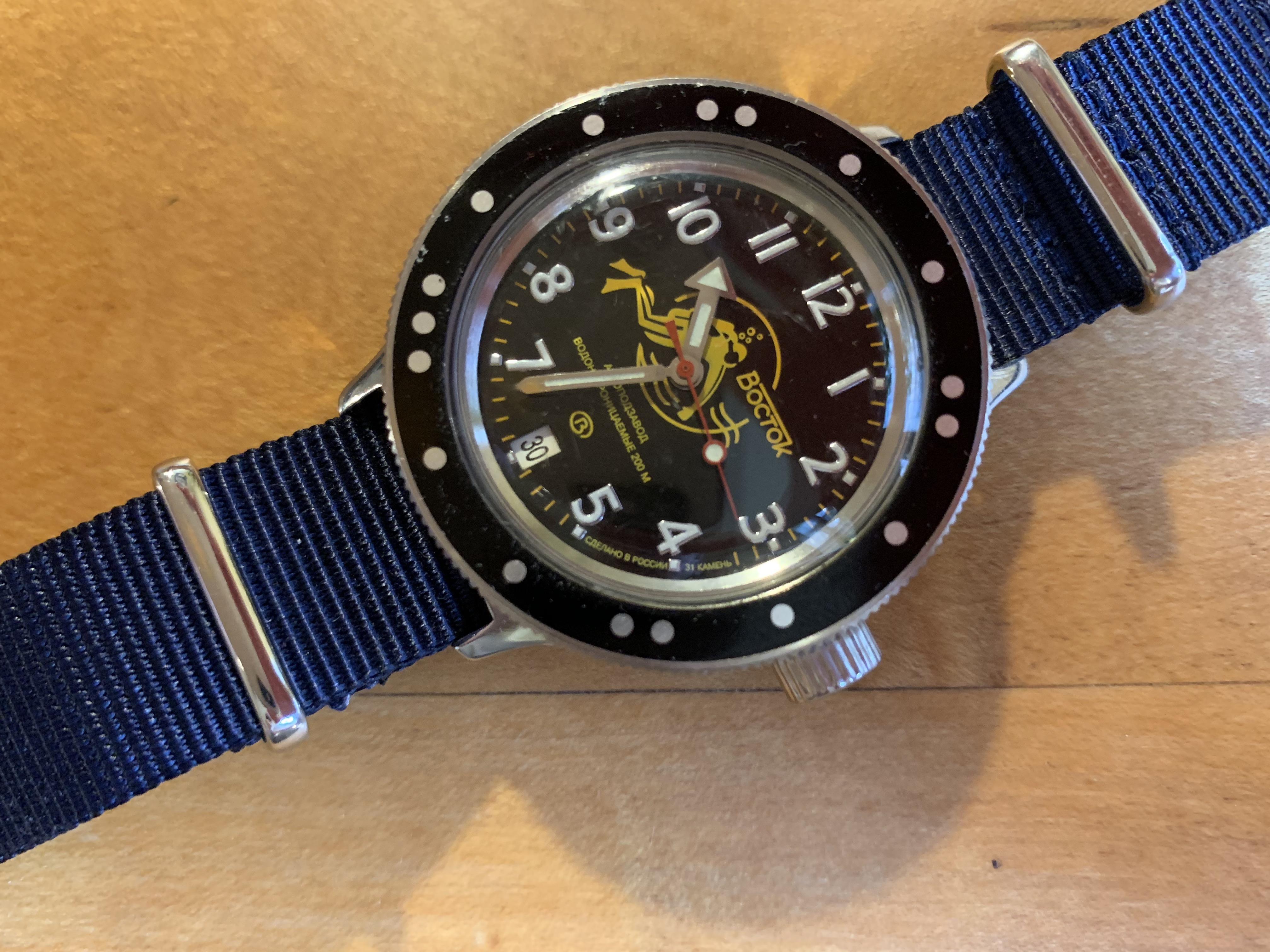 WTS Vostok Amphibia Orange Scuba Dude mod WatchCharts