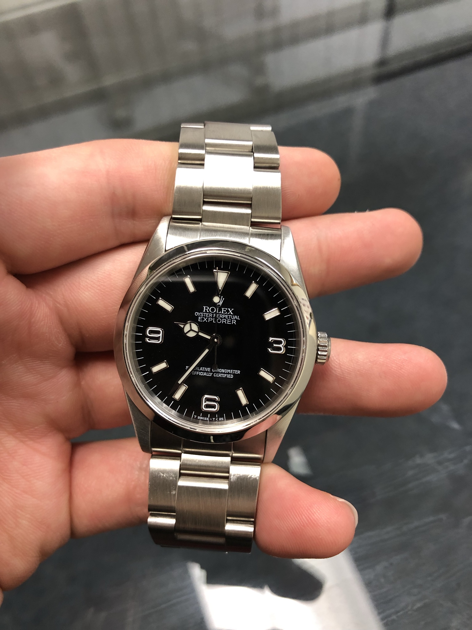 rolex explorer tritium dial