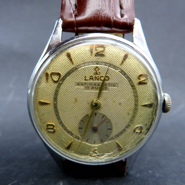 Montre Vintage Lanco Cal. 1022 - 33 Mm - Pour Homme - Occasion En état De Marche
