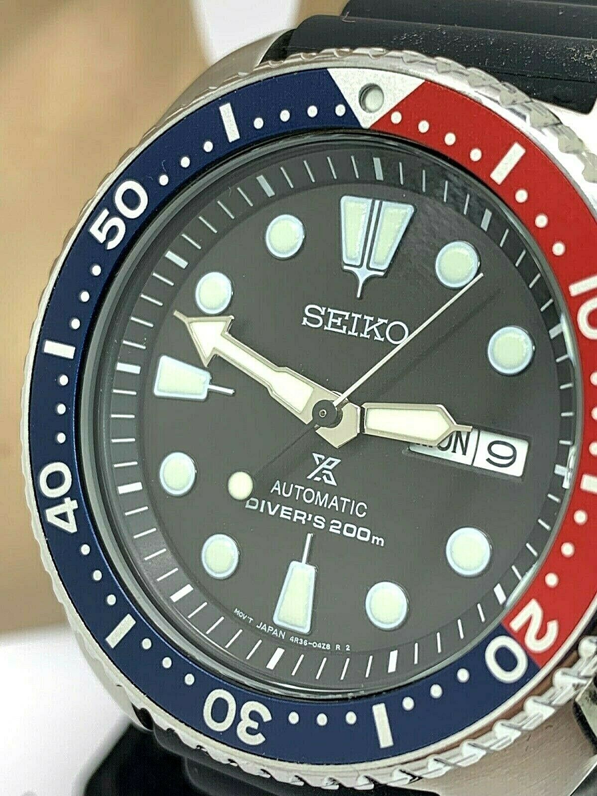 Seiko Prospex Automatic Rubber Strap Pepsi Bezel 200M Men's Watch SRP779 | WatchCharts