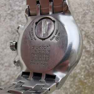 Swatch Irony the Chrono YOS414G Get Fly Black Back Swiss Watch