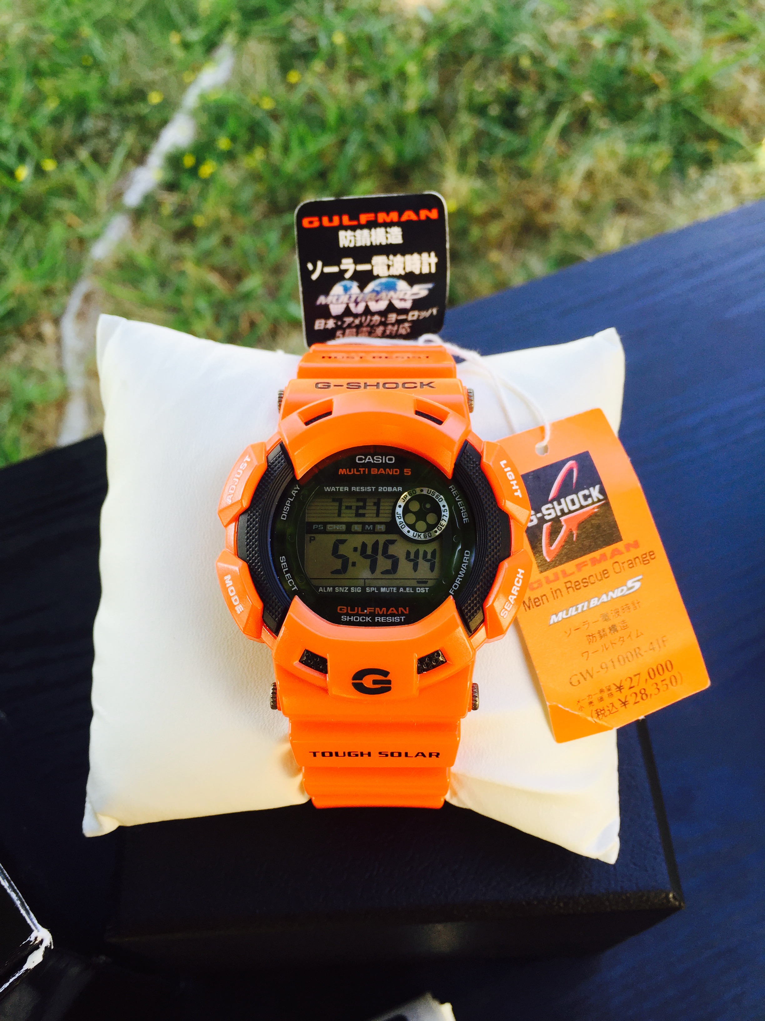 CASIO G-SHOCK ガルフマンGW-9100R オレンジ 【限定カラー】 美品】G
