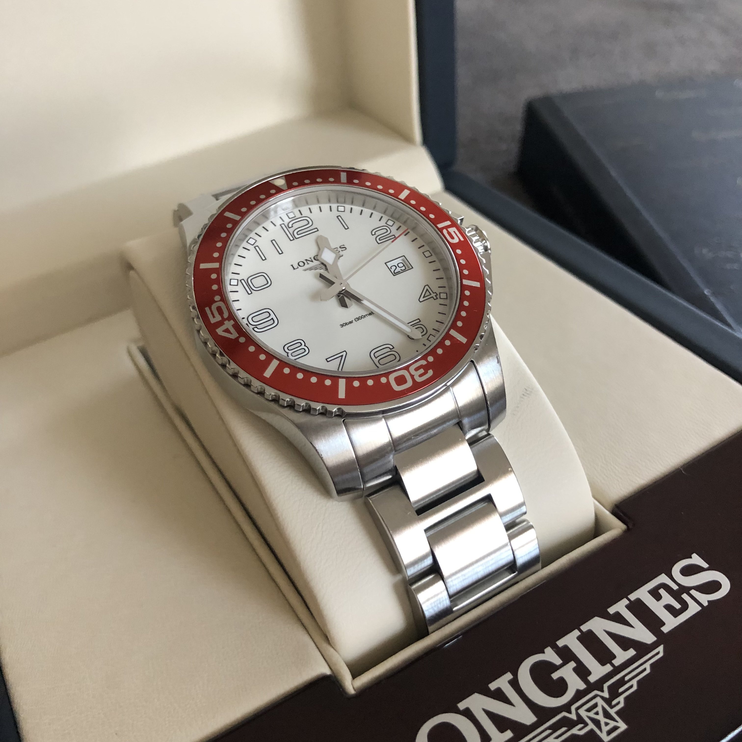 Longines Hydroconquest Quartz 39 Beige L3.688.4.19