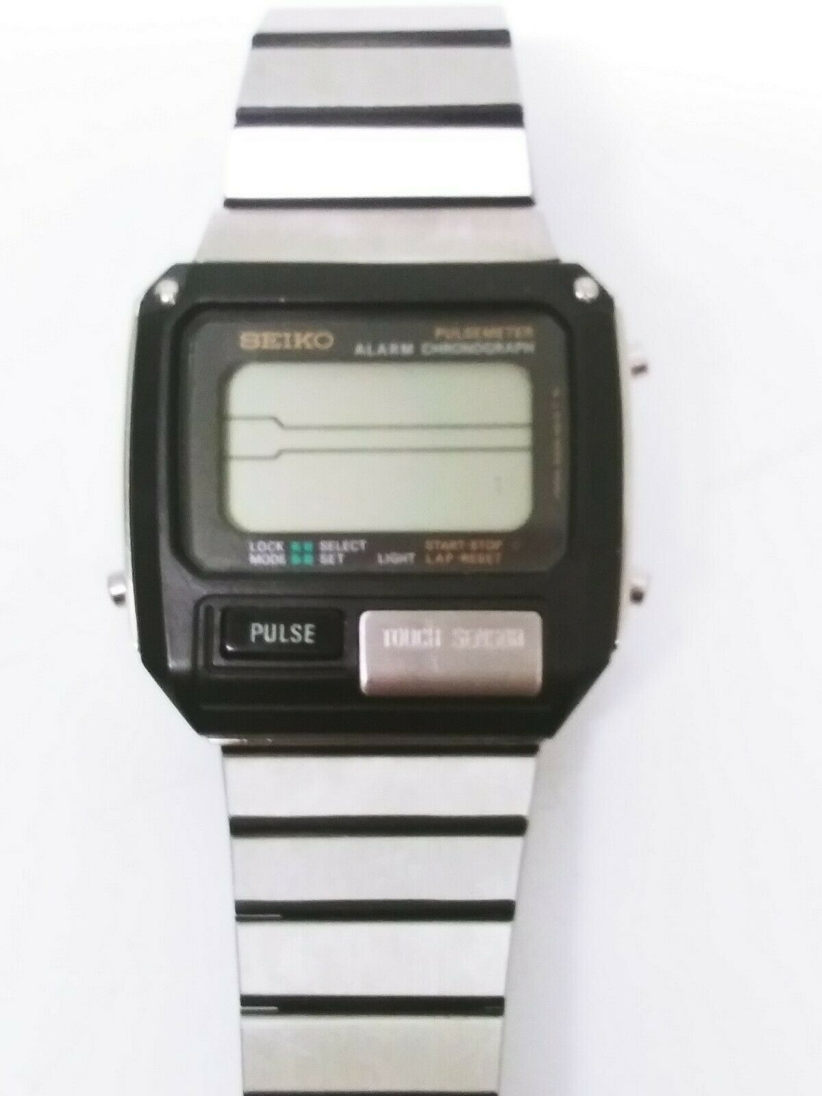 VINTAGE SEIKO PULSE METER WATCH S229 5019 EXCELLENT CONDITION NEEDS BATTERY WatchCharts